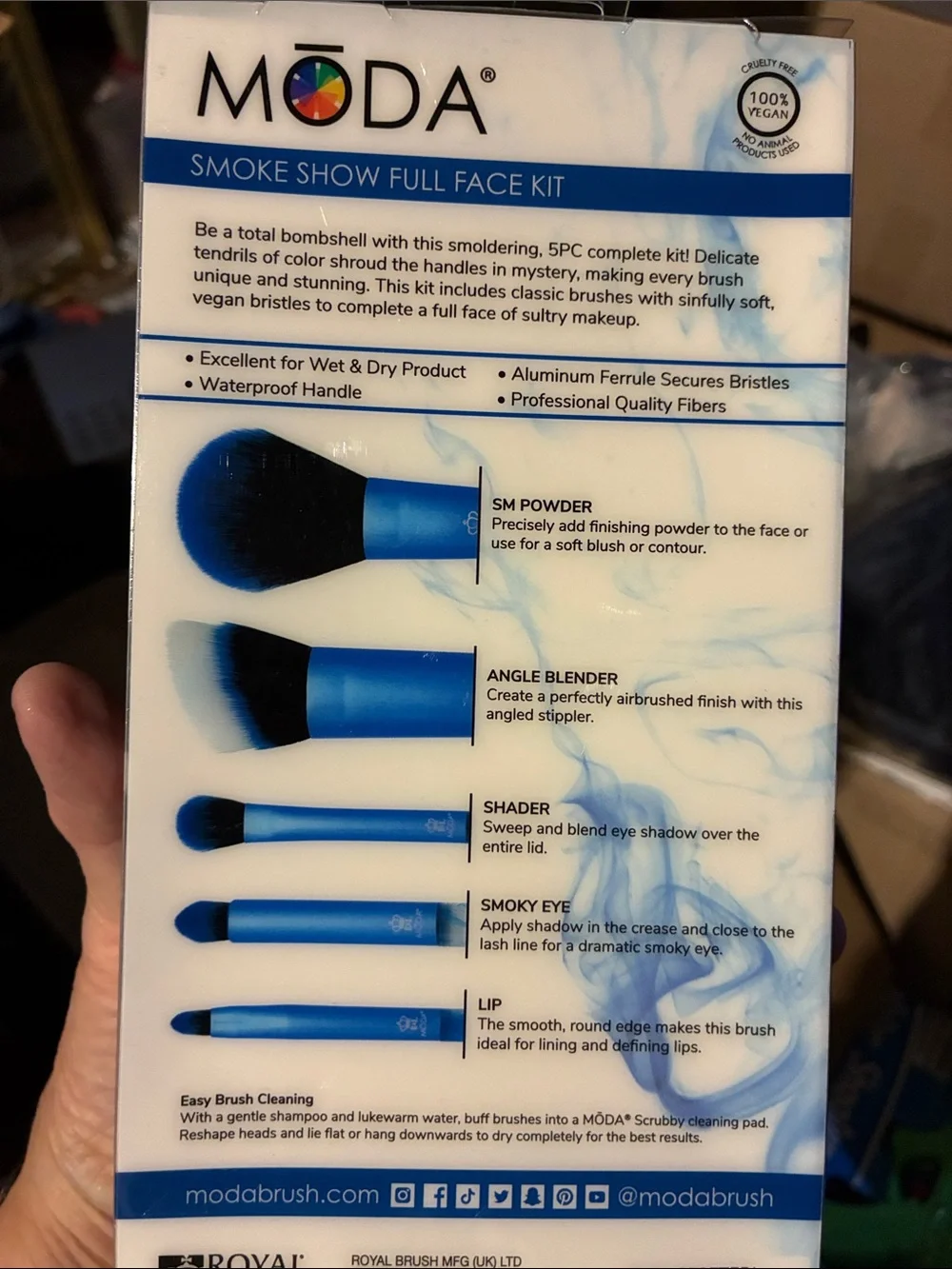 Makeup brushes set